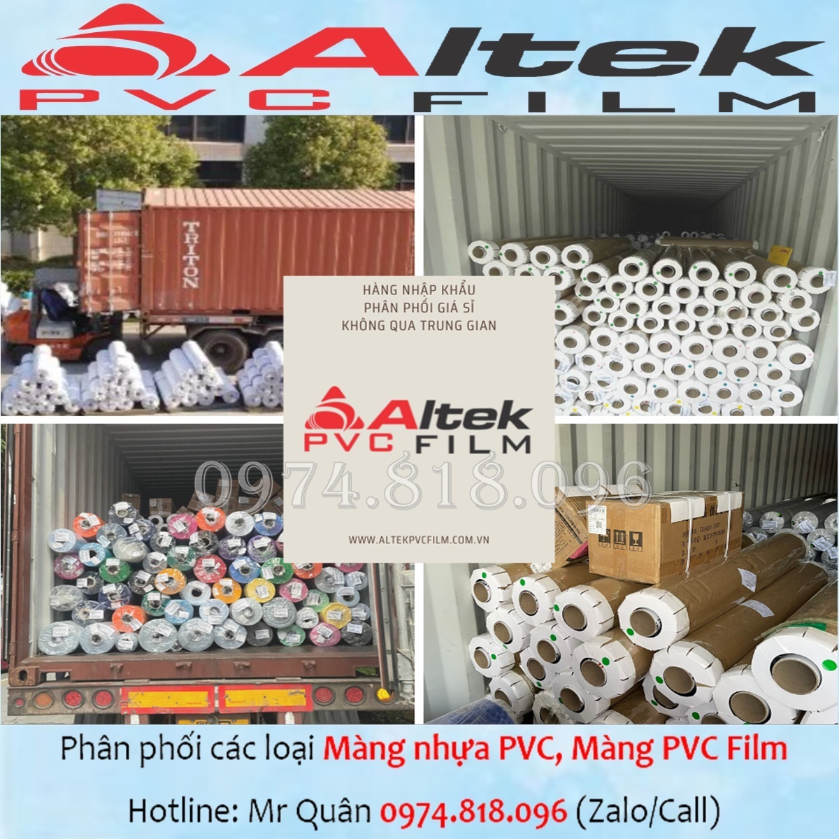 Màng nhựa pvc trong - dẻo - rẻ Altek Pvc film