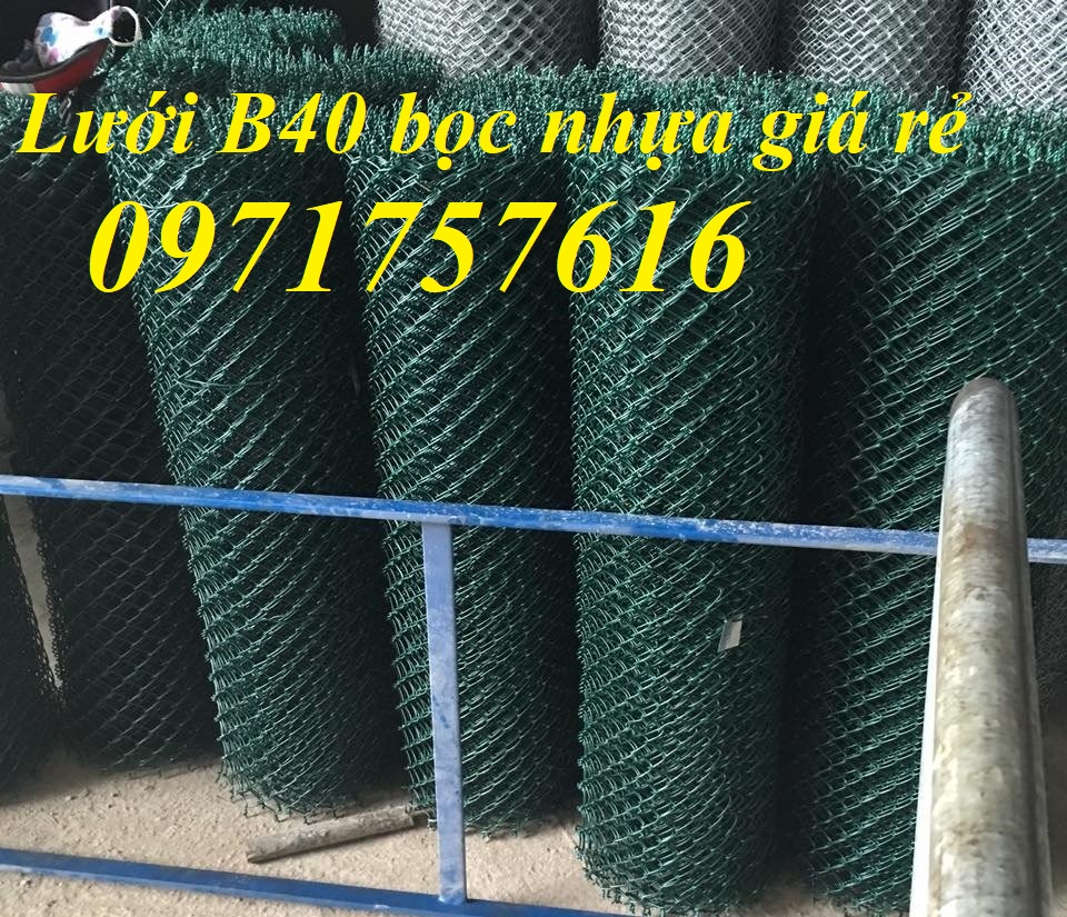 Lưới B40 bọc nhựa,giá lưới B40,Lưới B40 làm hàng rào