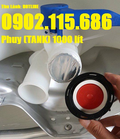 Tank nhựa 1000l, phuy nhựa 1000l, tank IBC 100l