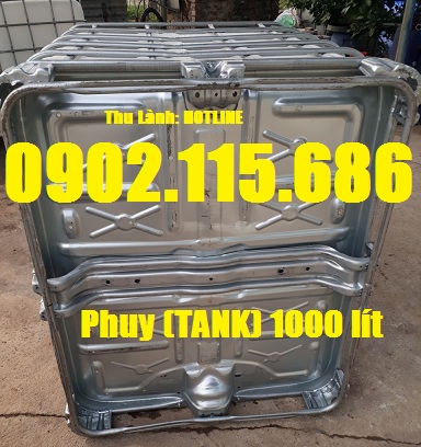 Tank nhựa 1000l, phuy nhựa 1000l, tank IBC 100l