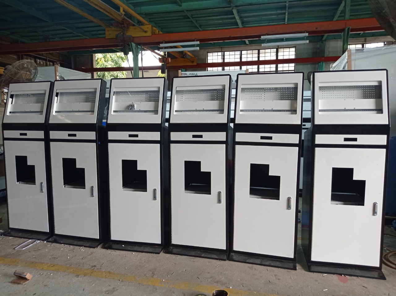 Kiosk-Vỏ kiosk- sắt sơn tĩnh điện-inox 304-Nhôm-MDK