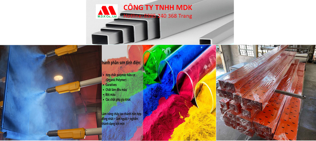 Sơn tĩnh điện sắt-nhôm-inox 304 công ty MDK