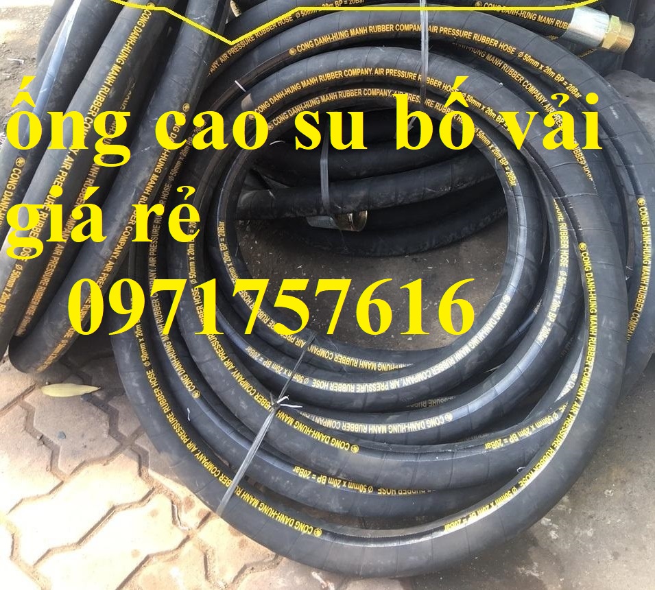 Ống cao su bố vải chịu nhiệt _giá ống cao su bố vải chịu nhiệt