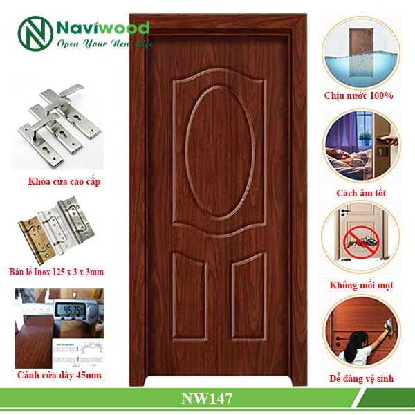 Cửa gỗ nhựa composite Naviwood Rạch Giá Kiên Giang