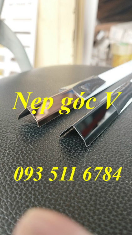 Nẹp nhôm T25 Nẹp Inox V20 V15 trang trí Nẹp góc cạnh tường