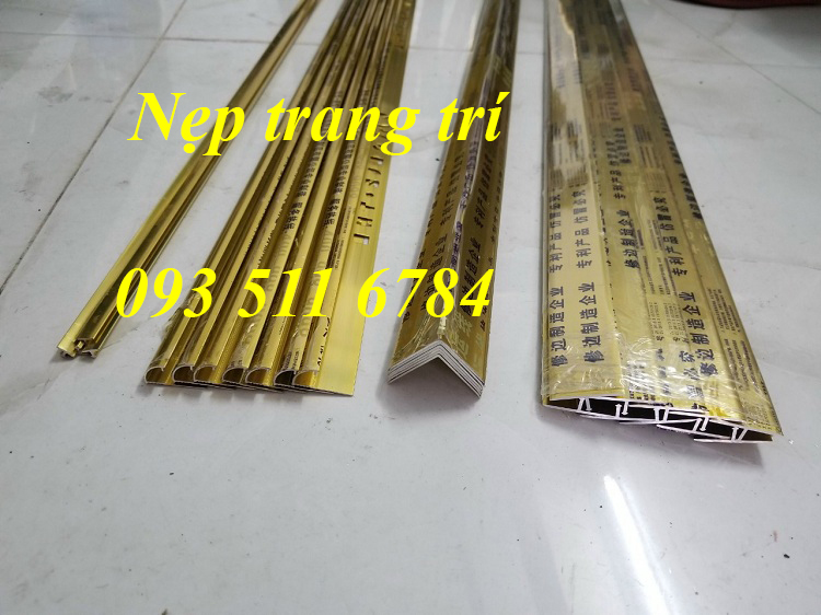 Nẹp nhôm T25 Nẹp Inox V20 V15 trang trí Nẹp góc cạnh tường