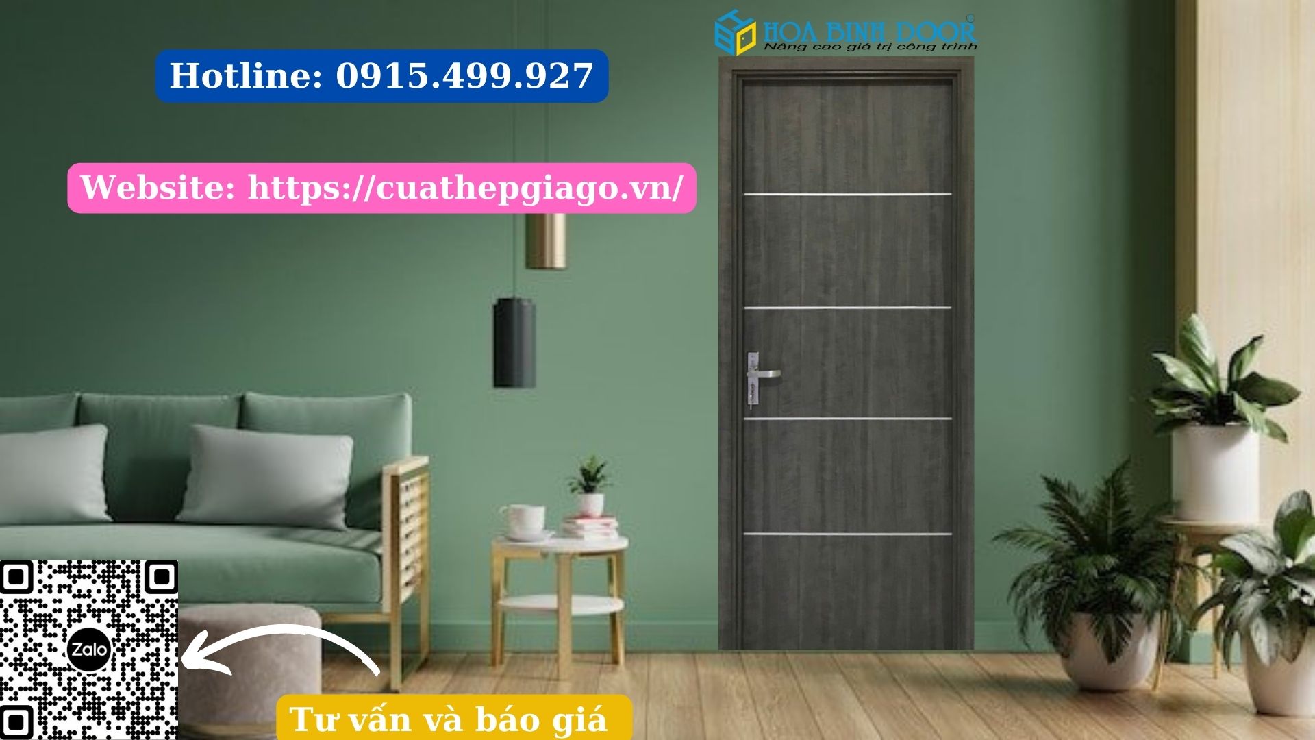 Cửa thép vân gỗ 1 cánh mới nhất 2023Hobinhdoor