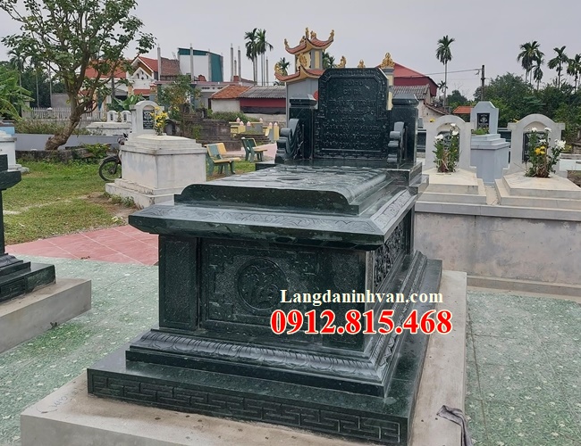 10 Mẫu mộ bành đá xanh rêu đẹp nhất hiện nay - Mộ đá tam sơn