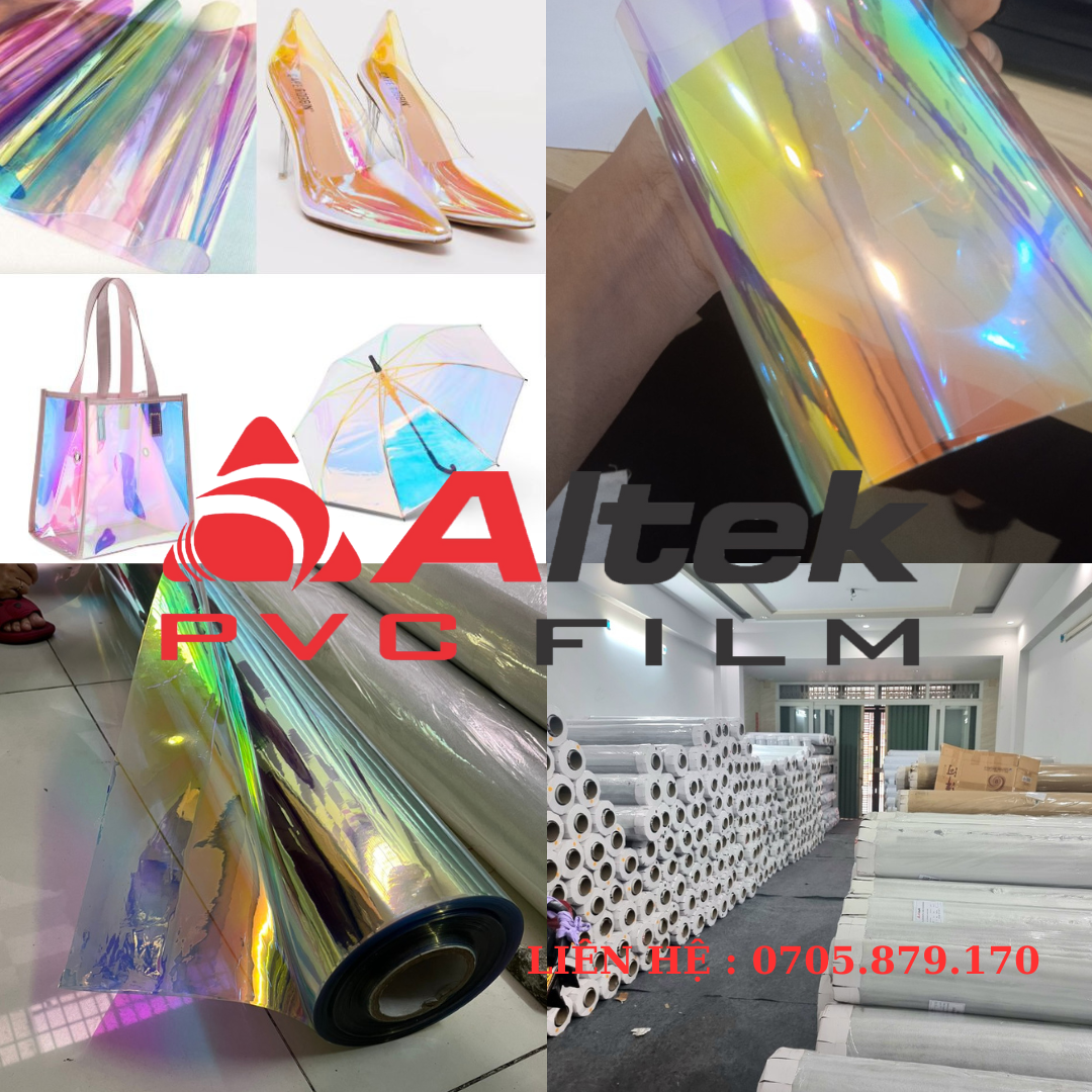 màng nhựa pvc holagram màu sắt lấp lánh