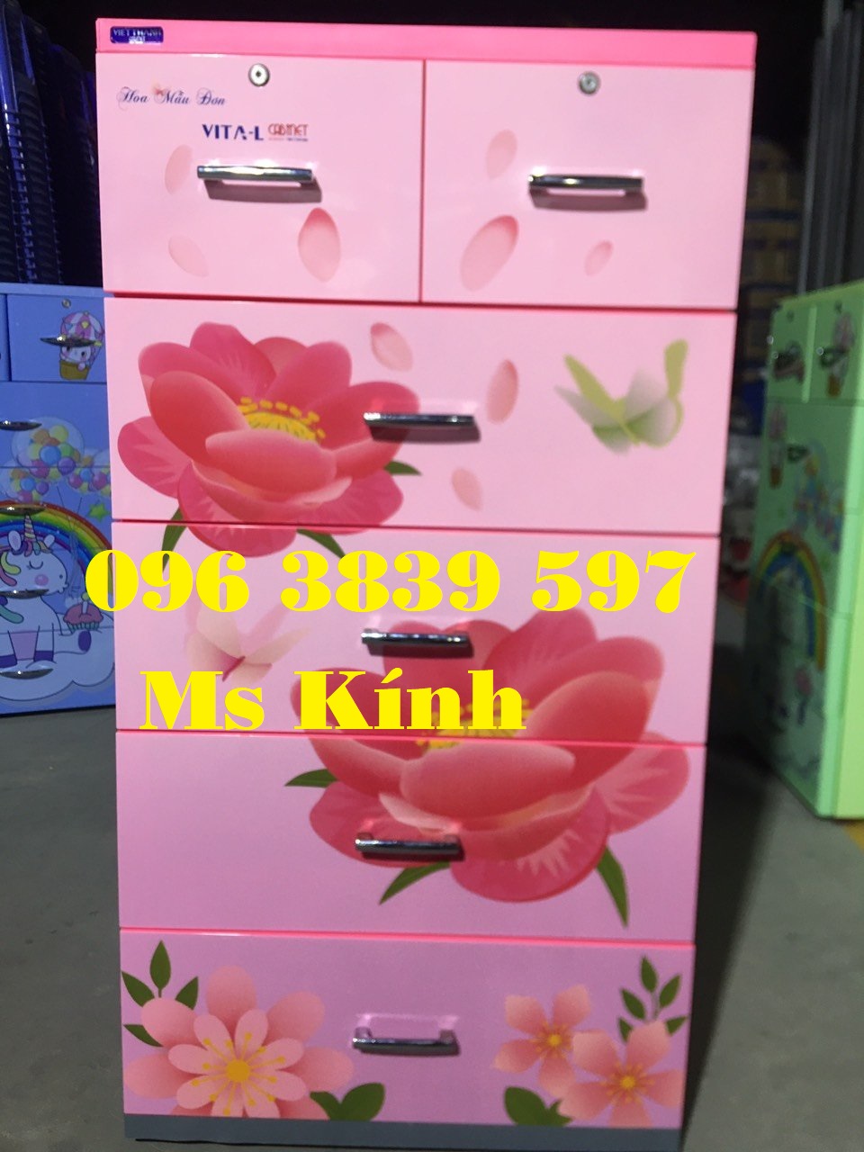 Tủ nhựa 5 tầng đựng quần áo, tủ nhựa 5 ngăn kéo giá rẻ - 0963839597