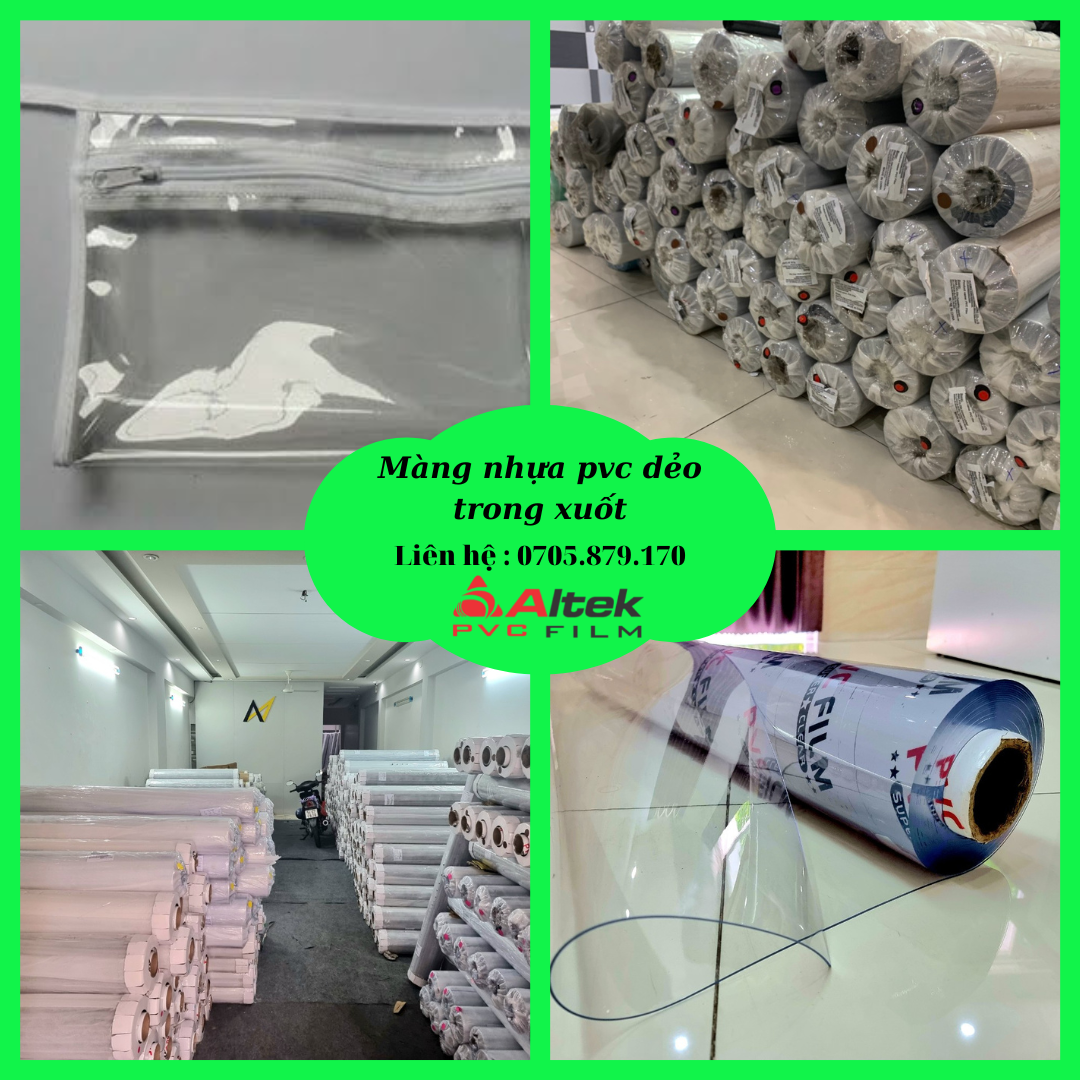 Màng nhựa pvc trong xuốt dạng cuộn, giao hàng toàn quốc