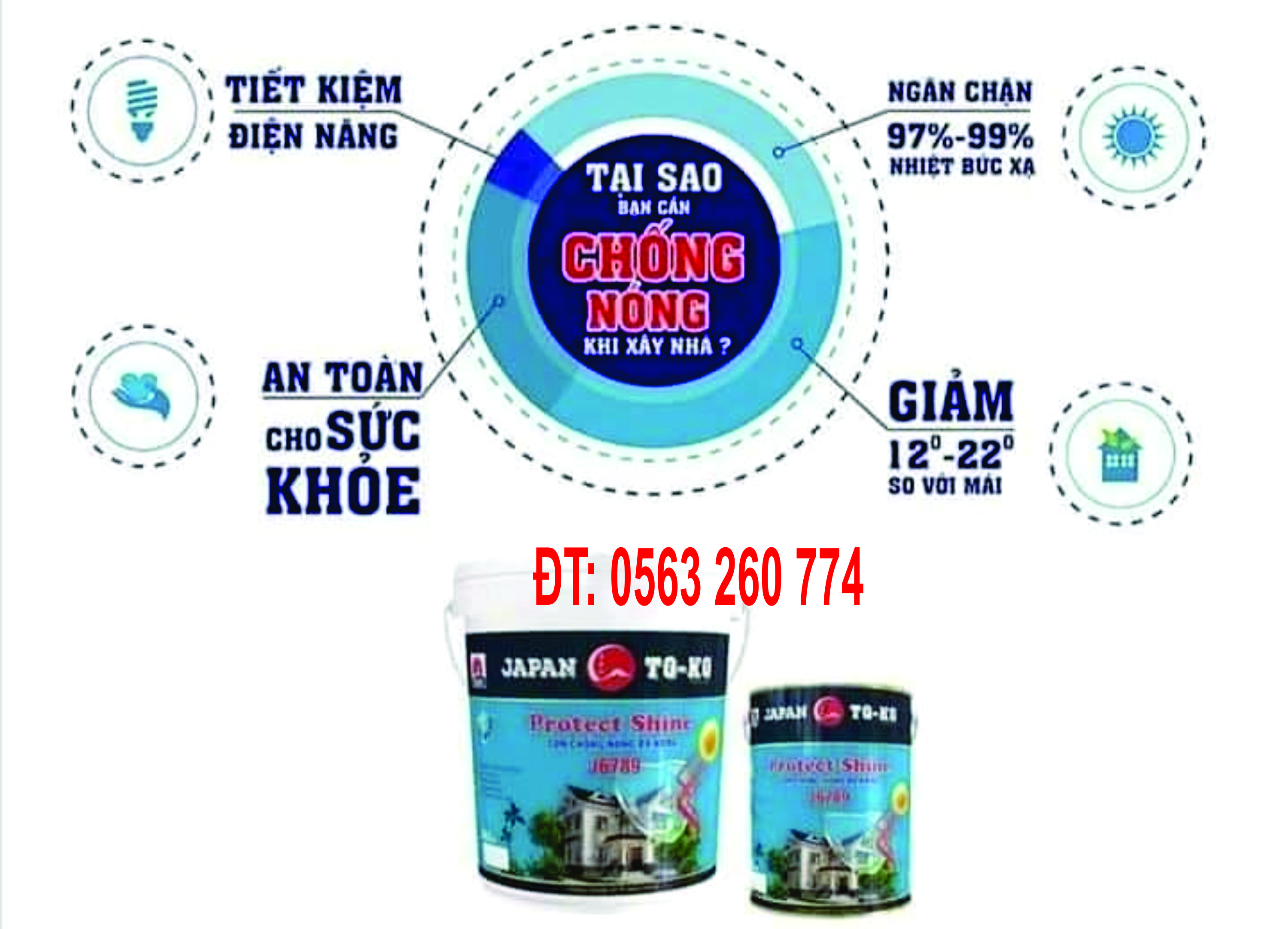 sơn chống nóng japan, sơn chống nóng nhật bản