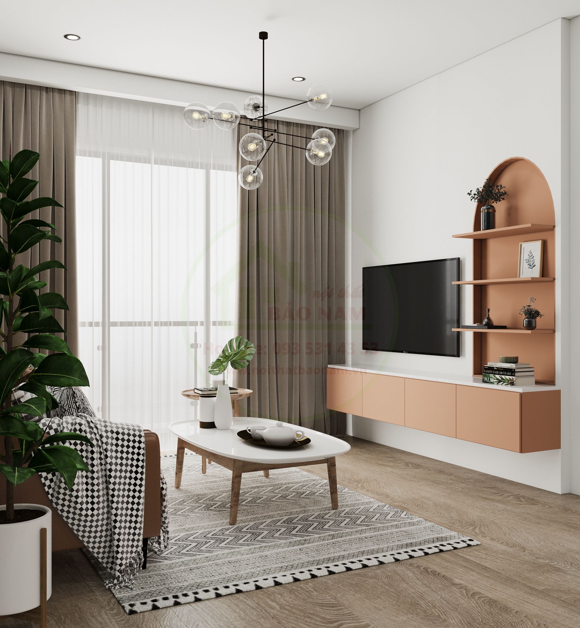 Thiết kế Nội Thất căn hộ Vinhome Grand Park 1PN+