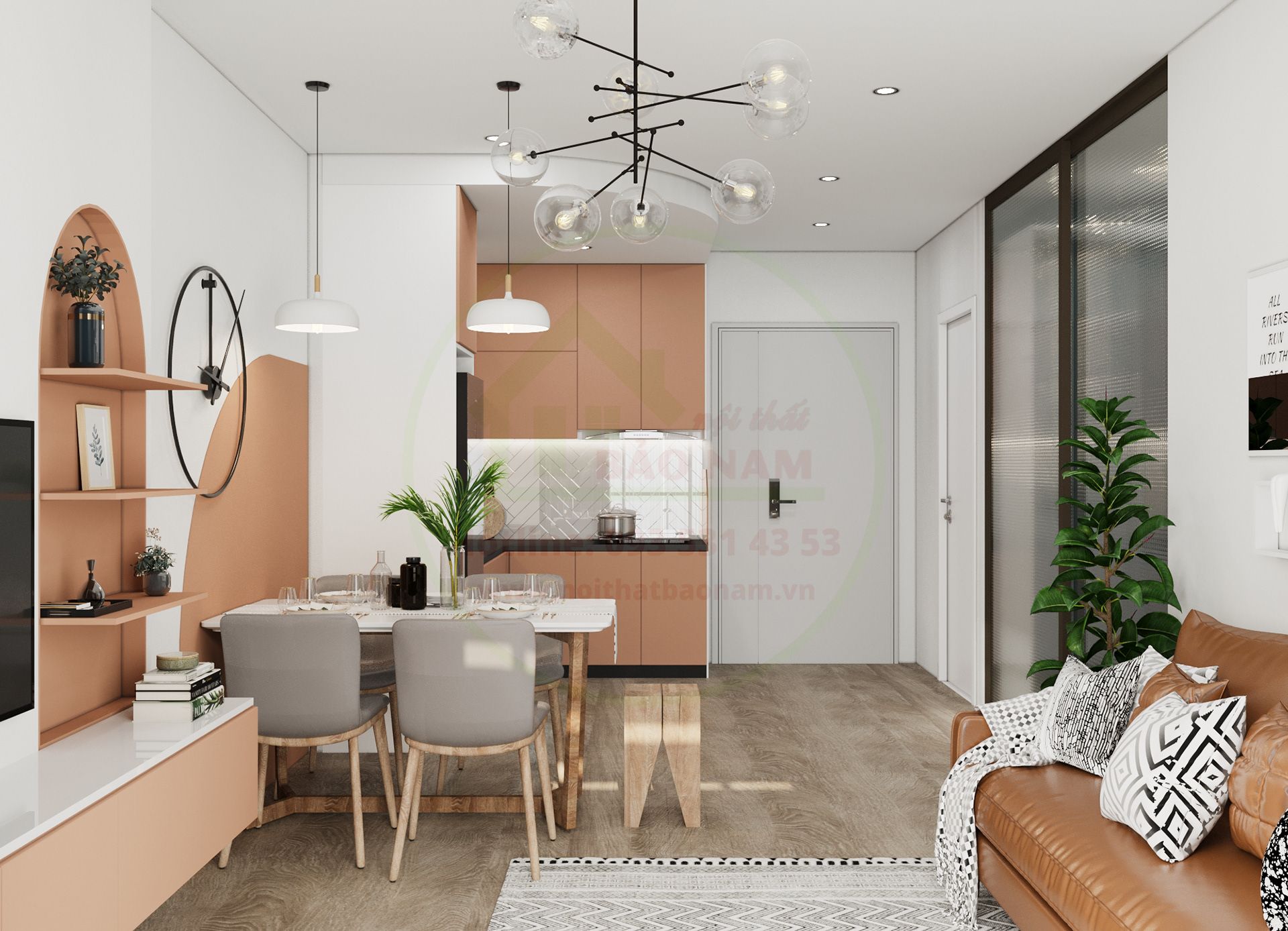Thiết kế Nội Thất căn hộ Vinhome Grand Park 1PN+