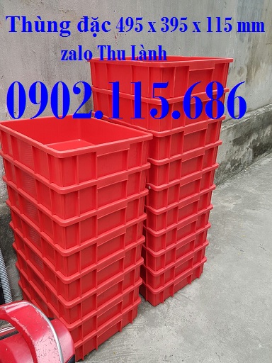 Thùng đặc H115. sóng nhựa bít H115, khay nhựa bít 495x395x115mm