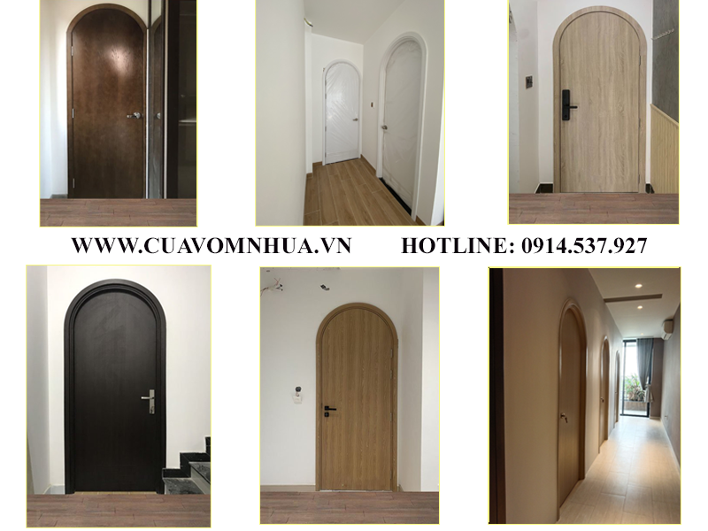 Cửa Vòm Nhựa tại Bình Chánh - Mẫu cửa Bền - Đẹp