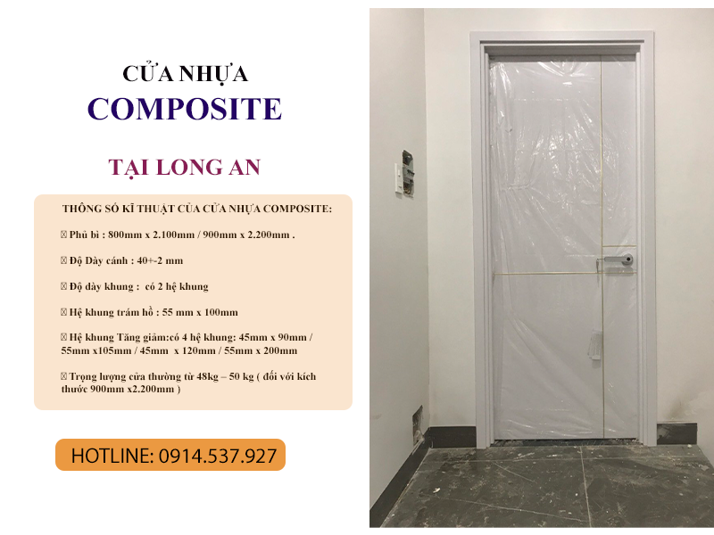 Cửa nhựa Composite tại Long An - Cập nhật T4/2023