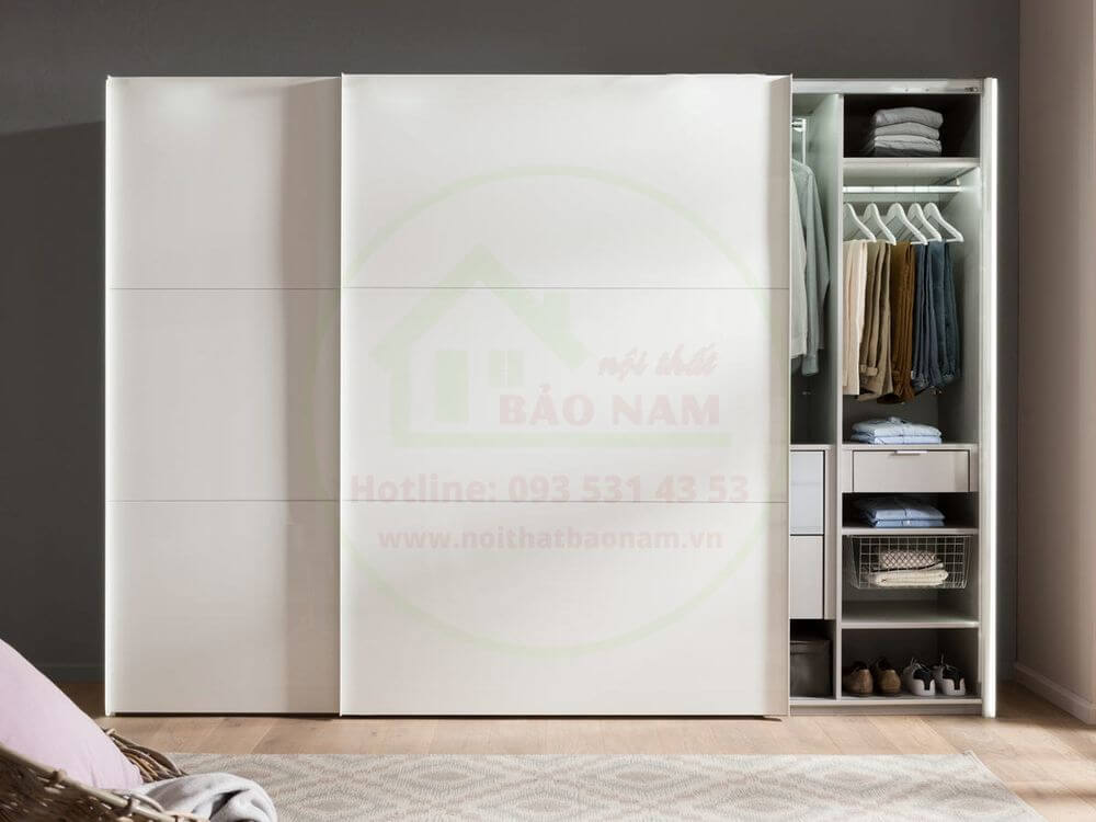 Tủ Áo Cánh Lùa Hiện Đại Đẹp - Gia Công Tủ Áo Giá Rẻ Thủ Đức