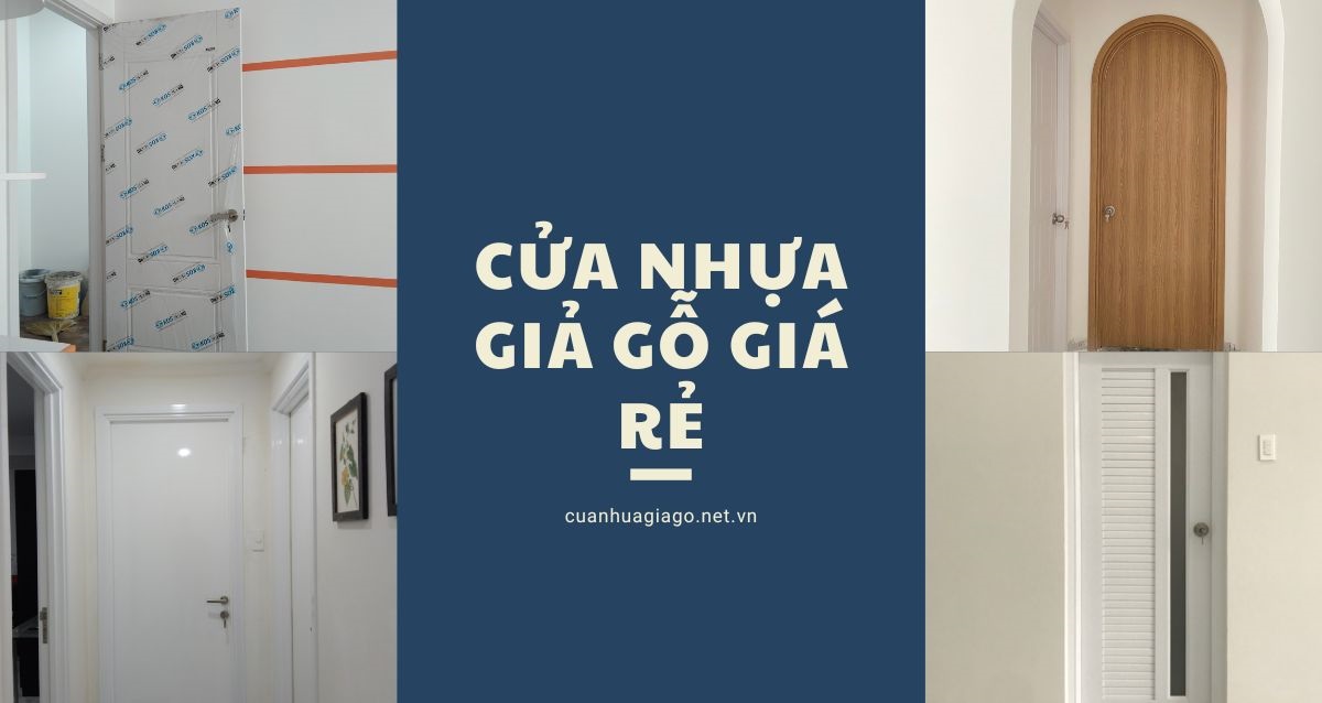 Cửa nhựa giả gỗ giá rẻ chỉ 1.800.000, giá rẻ chất lượng