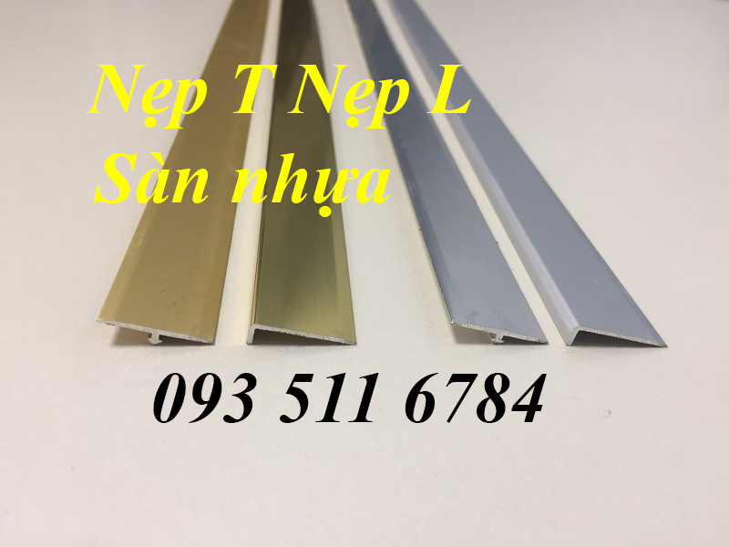 Nẹp kết thúc và nối sàn nhựa Nẹp chữ H màu Inox