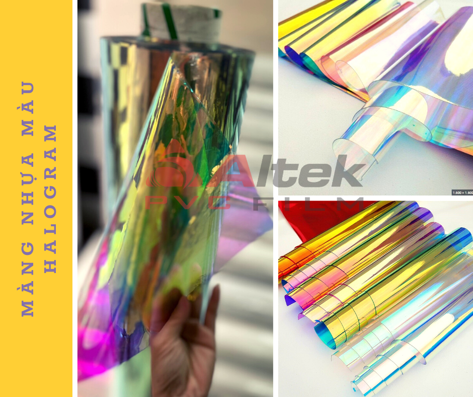 màng nhựa pvc dẻo màu halogram, giá cả chất lượng tốt nhất thị trường