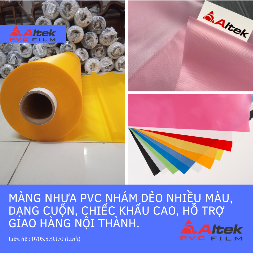 màng nhựa pvc nhám nhiều màu, giá tốt, hỗ trợ giao hàng nội thành
