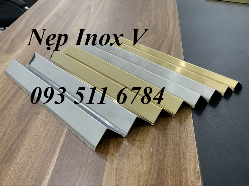 Vật liệu trang trí nội thất Nẹp Inox V Nẹp U Inox nhôm