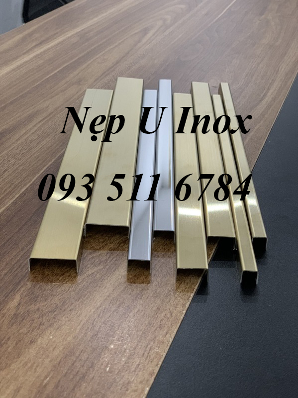 Vật liệu trang trí nội thất Nẹp Inox V Nẹp U Inox nhôm