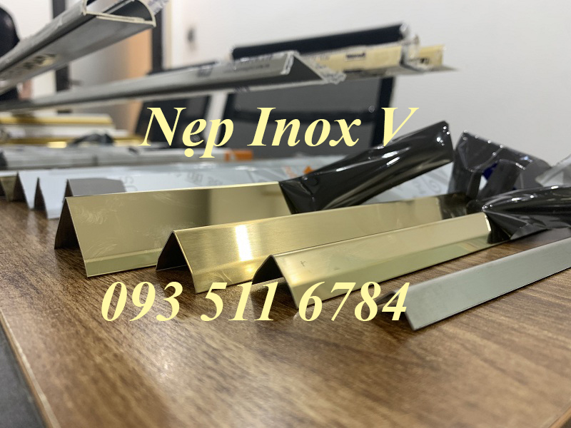 Vật liệu trang trí nội thất Nẹp Inox V Nẹp U Inox nhôm