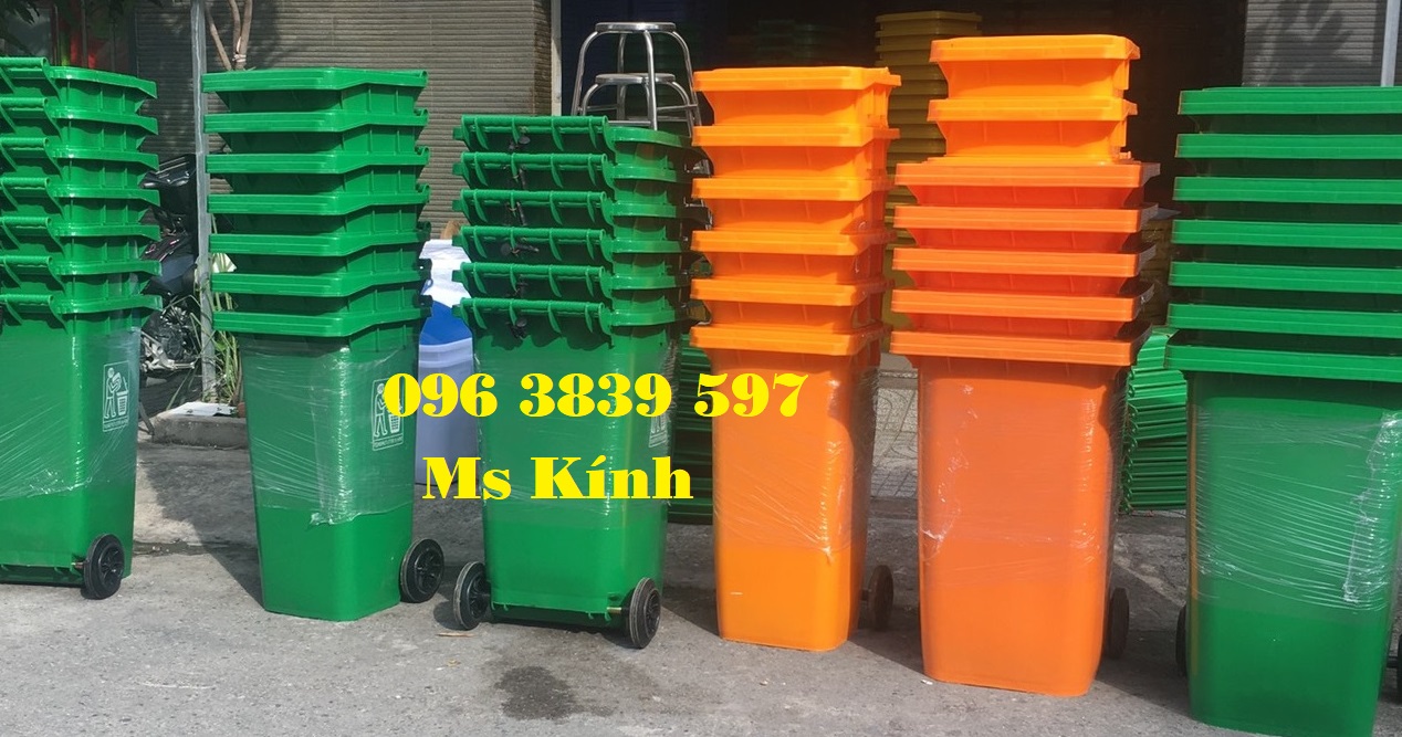 Sỉ và lẻ thùng rác nhựa 240 lít, thùng rác công cộng 240l - 0963839597