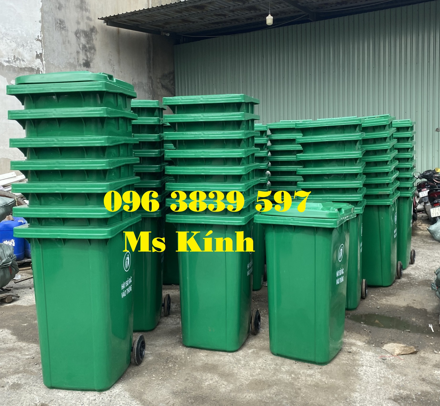 Sỉ và lẻ thùng rác nhựa 240 lít, thùng rác công cộng 240l - 0963839597