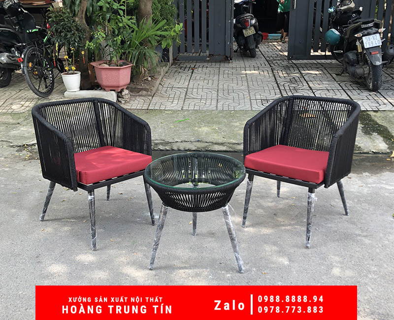 Bàn ghế cafe cóc, xích đu, dù che nắng giá xưởng tại Kiên Giang