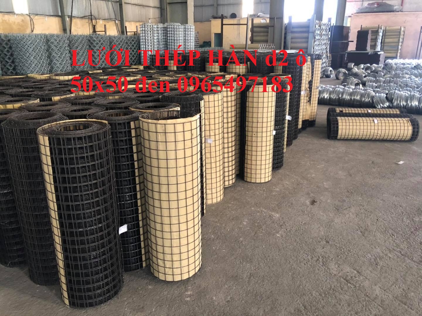 Lưới thép hàn cuộn D2 a50x50 khổ 1mx30m, 1.2mx30m/ cuộn