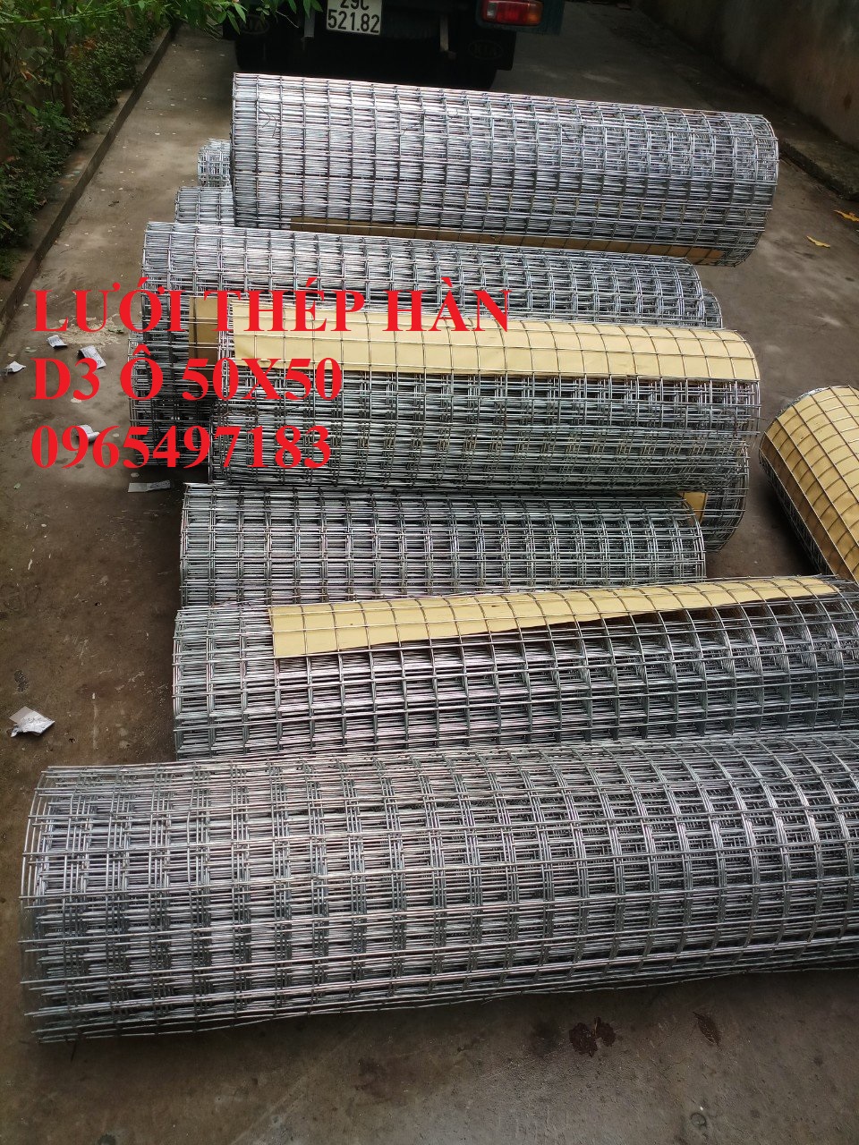 Lưới thép hàn D3 a 50x50 dạng cuộn khổ 1m, 1.2m, 1.5m. Hàng có sẵn