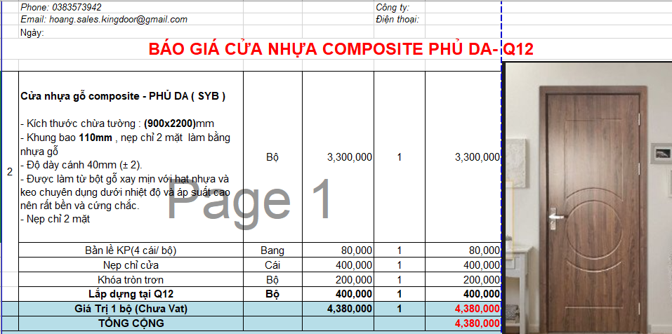 Cửa nhựa Composite tại Quận 12 - Tin tức mới nhất