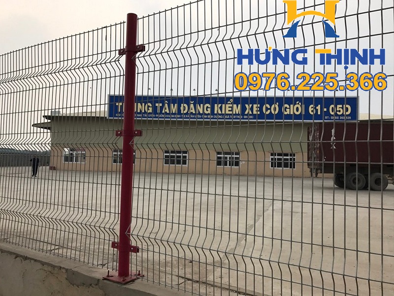 Hàng rào lưới thép chấn sóng trên thân,hàng rào mạ kẽm ,sơn tĩnh điện