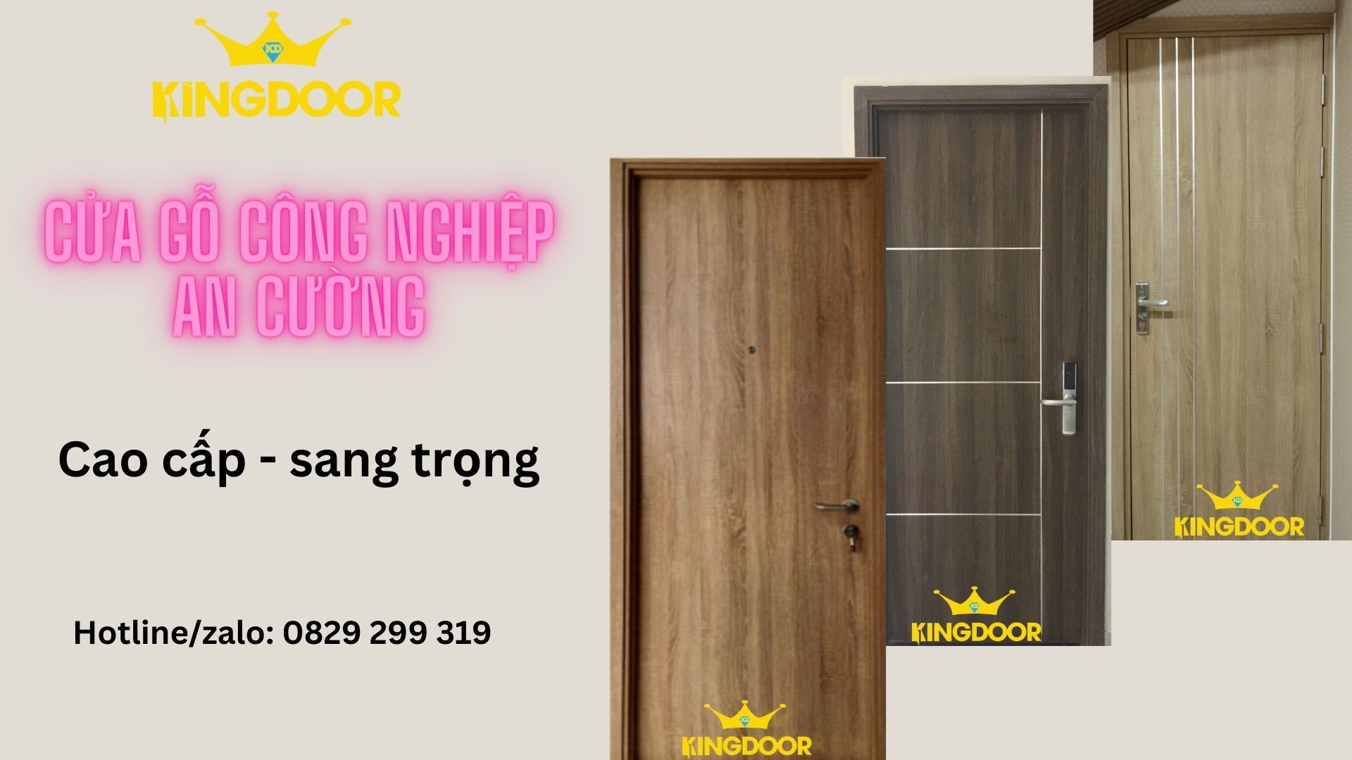 Cửa gỗ công nghiệp an cường - cửa phòng ngủ