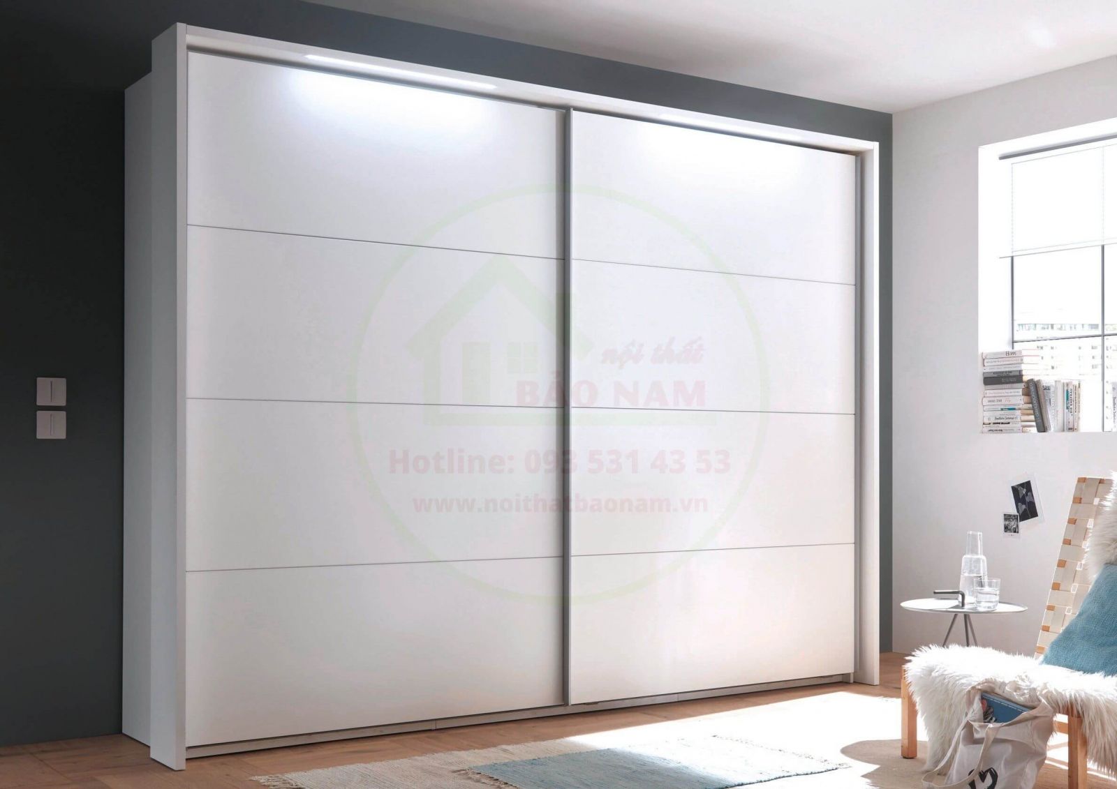 Tủ Áo Gỗ MDF Cửa Lùa - Đóng Tủ Áo Gỗ Giá Rẻ Thủ Đức