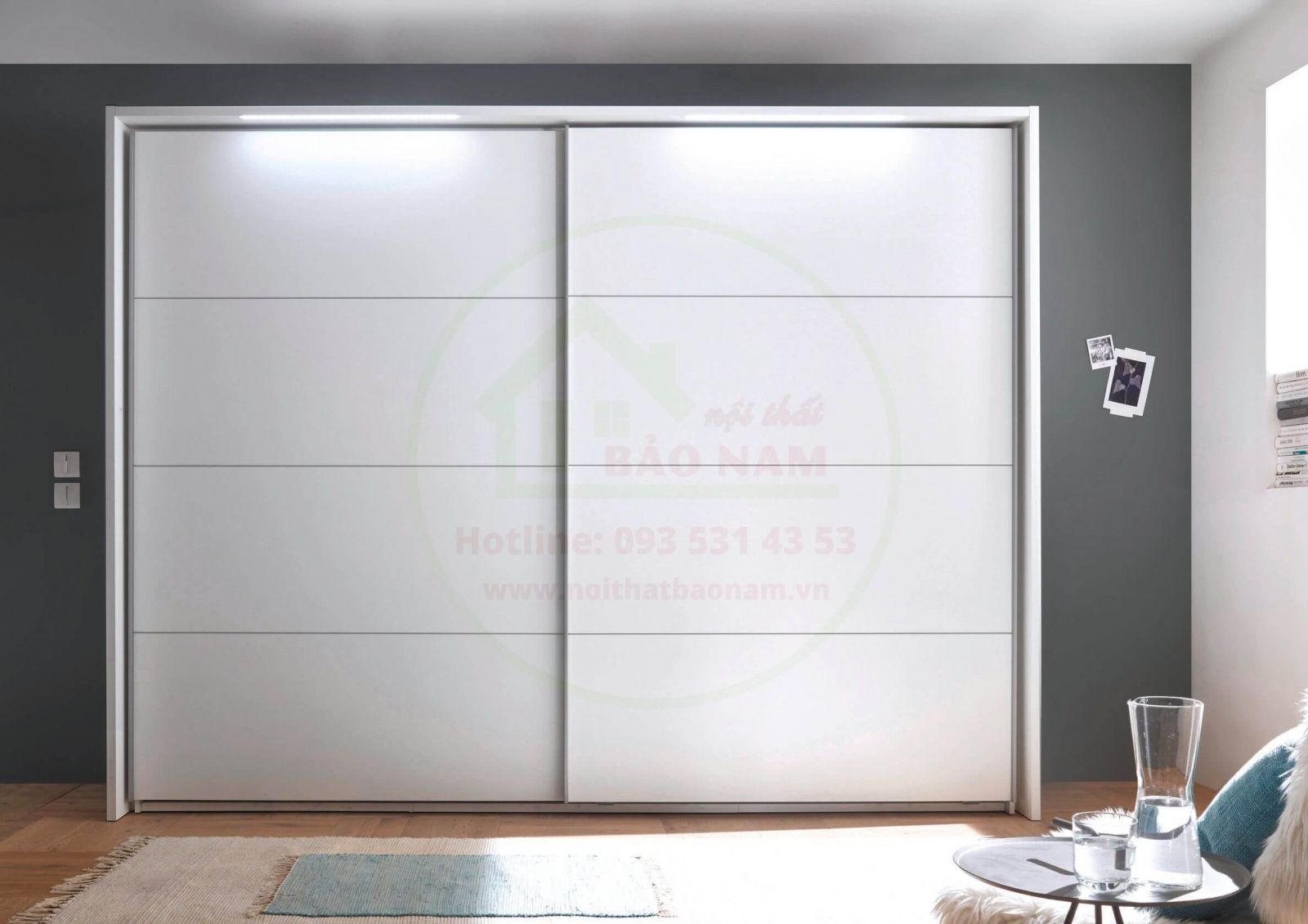Tủ Áo Gỗ MDF Cửa Lùa - Đóng Tủ Áo Gỗ Giá Rẻ Thủ Đức
