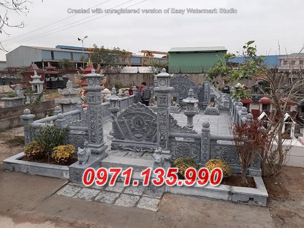 Mẫu lăng mộ đá để tro cổt đẹp bán tại Sài Gòn - nghĩa trang gia đình