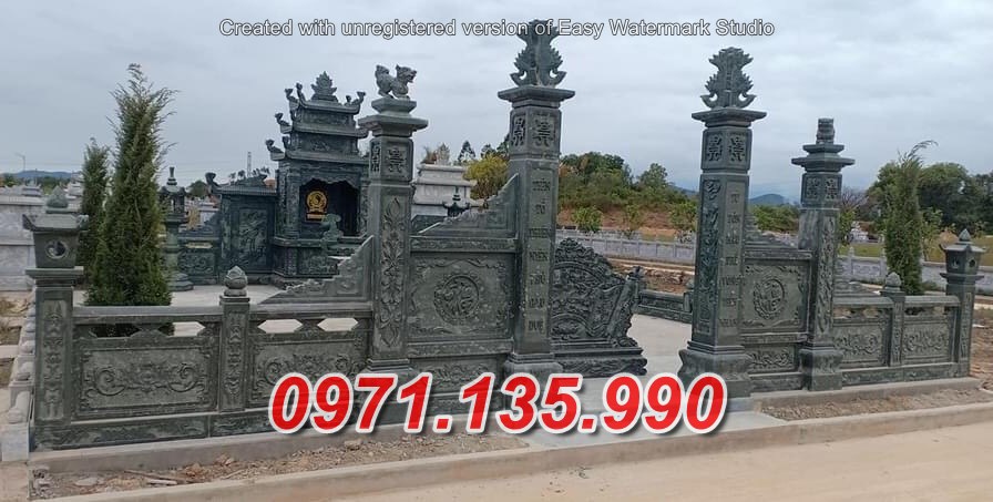 Mẫu lăng mộ đá để tro cổt đẹp bán tại Sài Gòn - nghĩa trang gia đình