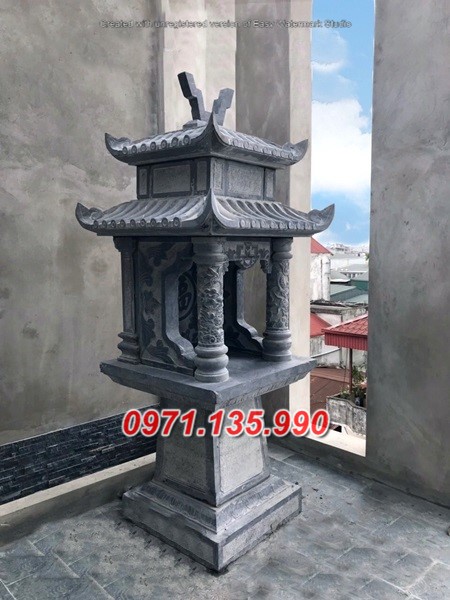 Mẫu miếu thờ ngoài trời bằng đá đẹp bán tại vĩnh long - bàn thờ thiên