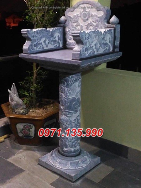 Mẫu miếu thờ ngoài trời bằng đá đẹp bán tại đà nẵng - bàn thờ thiên