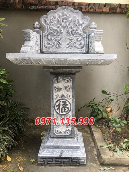 Mẫu miếu thờ ngoài trời bằng đá đẹp bán tại đà nẵng - bàn thờ thiên