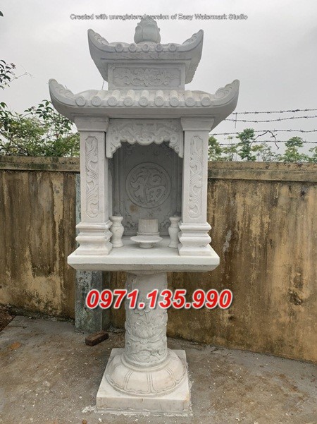 Mẫu miếu thờ ngoài trời bằng đá đẹp bán tại đà nẵng - bàn thờ thiên