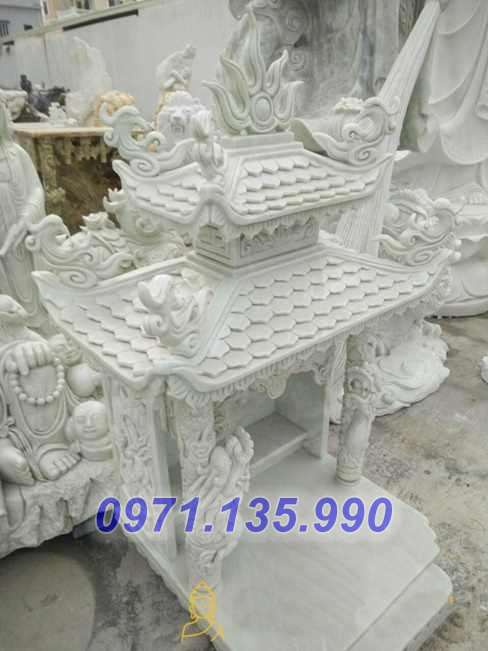 Mẫu miếu thờ ngoài trời bằng đá đẹp bán tại bến tre - bàn thờ thiên
