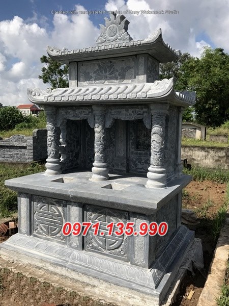 Mẫu mộ đá đôi song thân phu thê đẹp bán bình định - mộ đôi bán hà nội