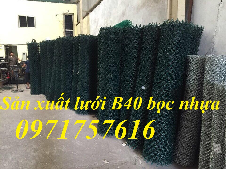 Lưới B40 bọc nhựa ,lưới B40 làm hàng rào chăn nuôi