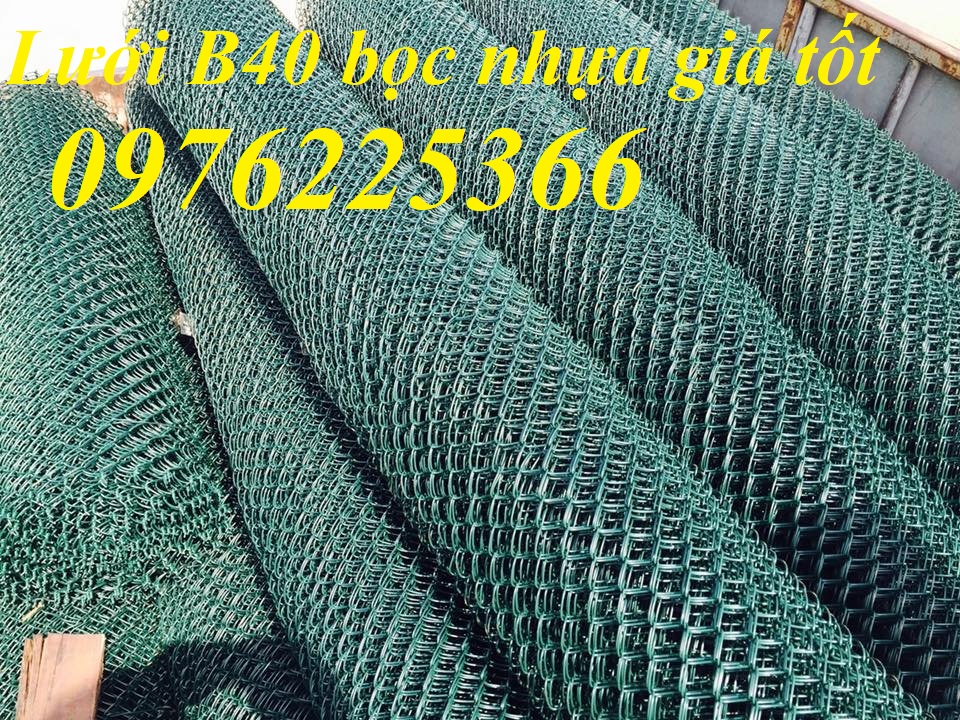 Lưới B40 bọc nhựa ,lưới B40 làm hàng rào chăn nuôi