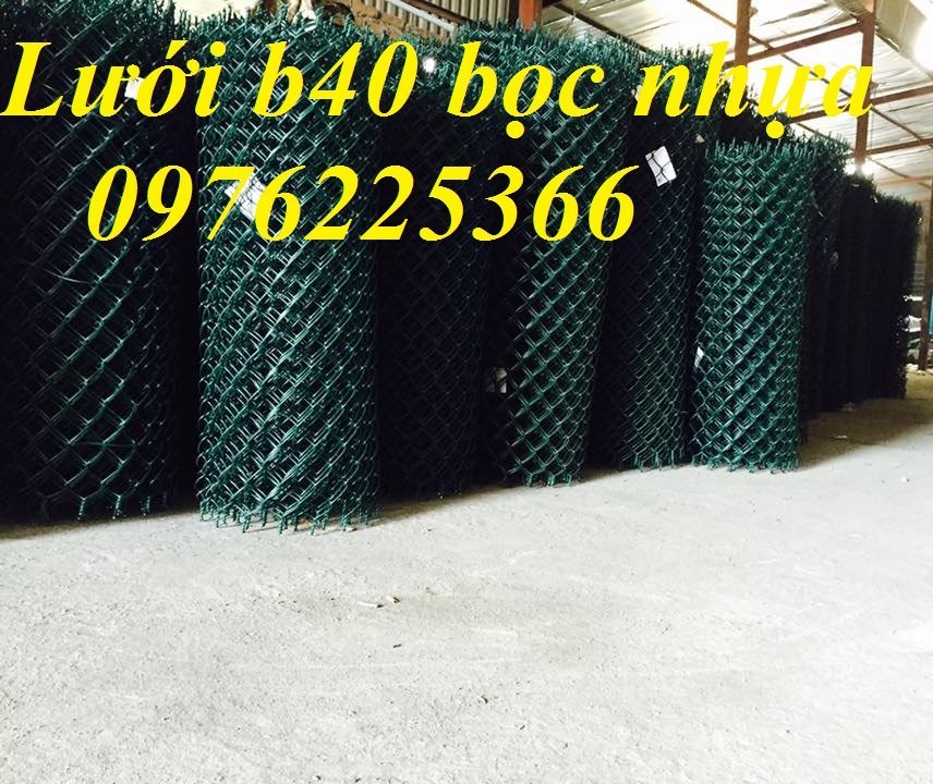 Lưới B40 bọc nhựa ,lưới B40 làm hàng rào chăn nuôi